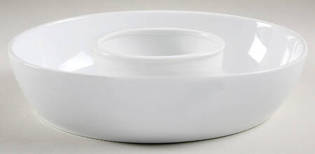 Basic White Coupe (2 Piece) Chip & Dip Set