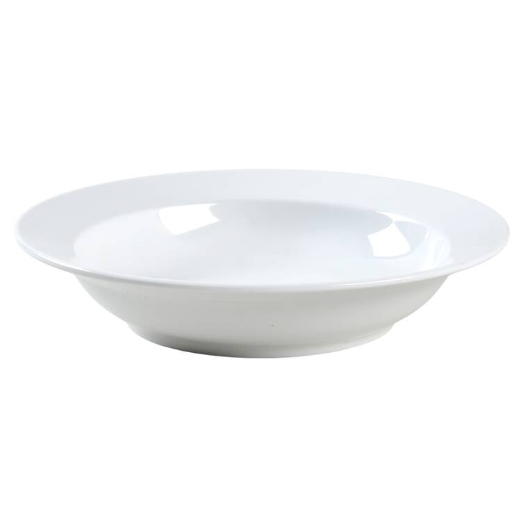 Basic White Coupe Rim Soup Bowl