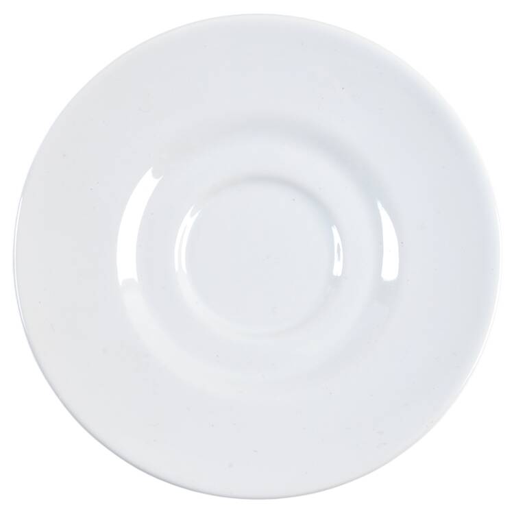 Basic White Coupe Saucer for Espresso Cup