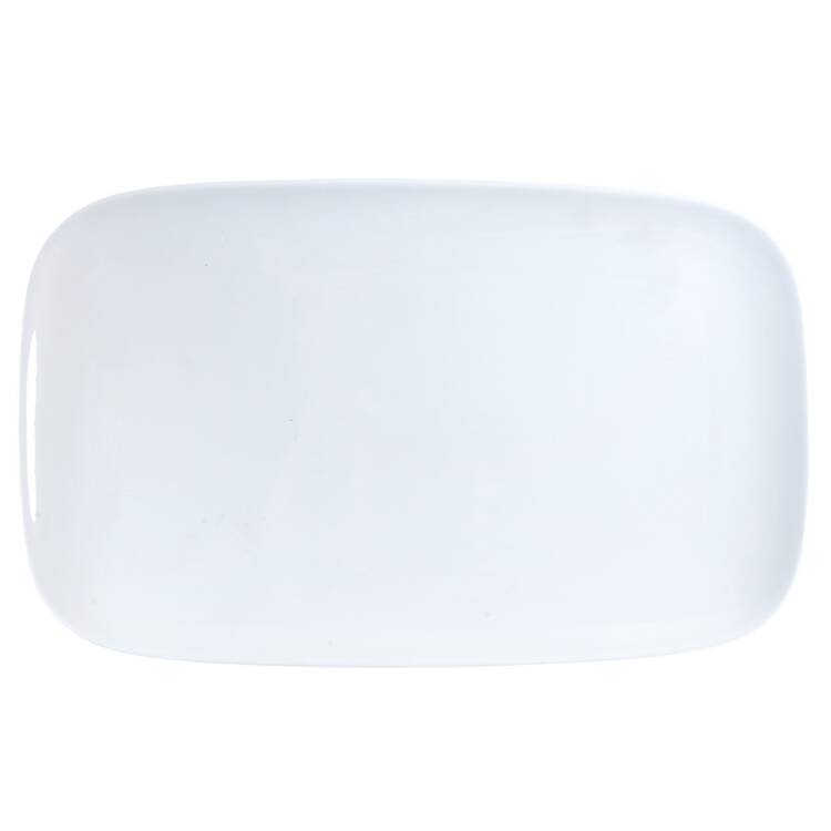 Basic White Coupe 16" Rectangular Serving Platter