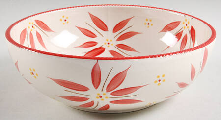 Old World Red 9" Round Serving Bowl by Temp-Tations