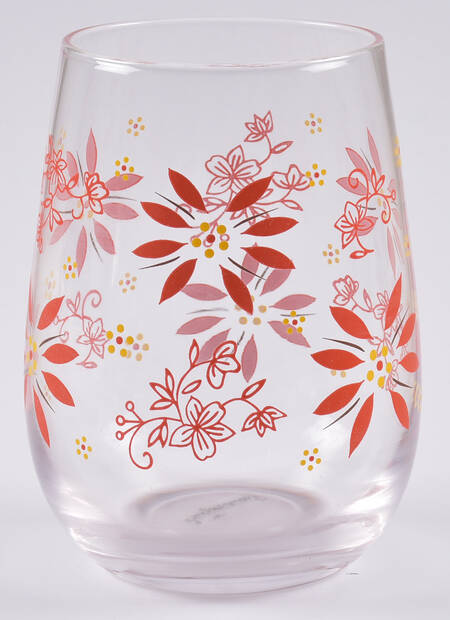 Classic Red Glassware Stemless Wine by Temp-Tations