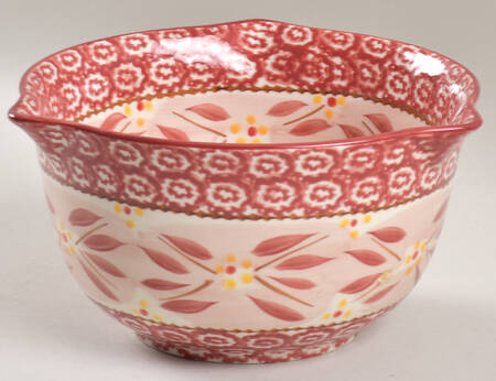 Old World Red 7" Tri (3) Spout Mixing Bowl by Temp-Tations