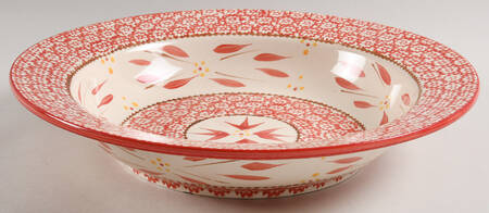 Old World Red 12" Pasta Serving Bowl by Temp-Tations