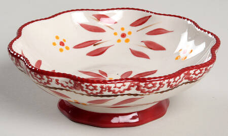 Old World Red 6" Nesting Pedestal Bowl by Temp-Tations
