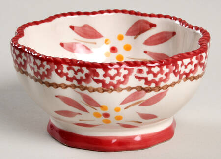Old World Red 4" Nesting Pedestal Bowl by Temp-Tations