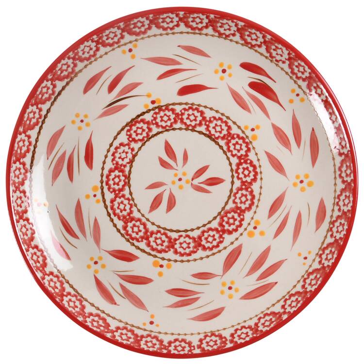 Old World Red Coupe Dinner Plate by Temp-Tations