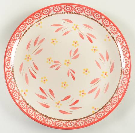 Old World Red Coupe Dinner Plate by Temp-Tations