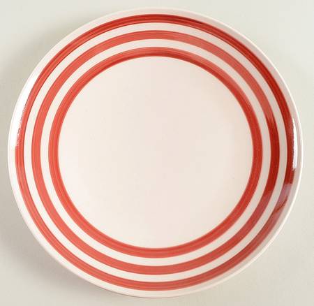 Bistro Ruby Ring Stripe Salad Plate
