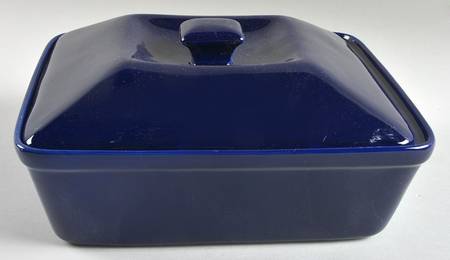 Nova Cobalt Blue (Navy) 2 Quart Square Casserole with Ceramic Lid