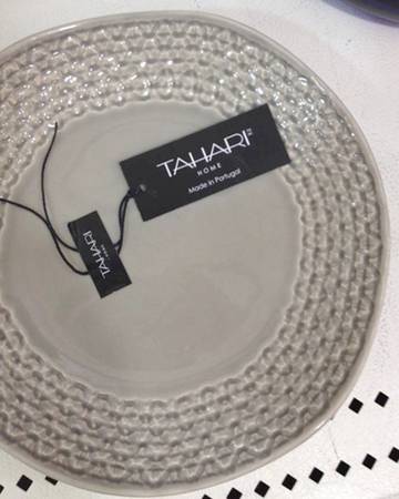 T2H1 Gray Salad Plate