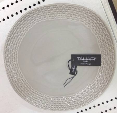 T2H1 Gray Dinner Plate