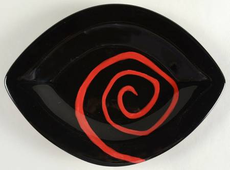 Urban Graffiti (Black & Red) Salad Plate