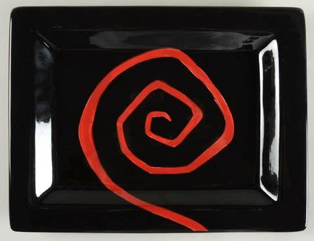 Urban Graffiti (Black &amp; Red) by Tabletops Unlimited