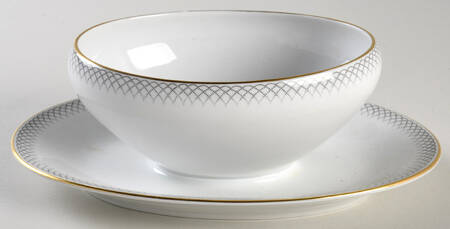 TIR669 Gravy Boat with Attached Underplate