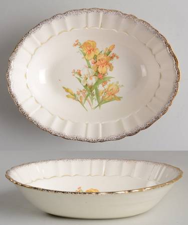 THP113 9" Oval Vegetable Bowl