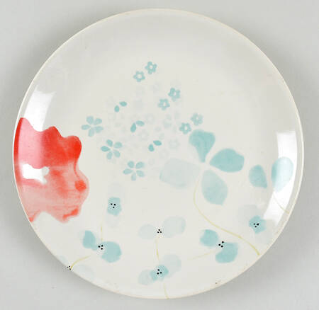 Floral Salad Plate