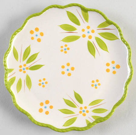 Old World Lime Green Salad Plate
