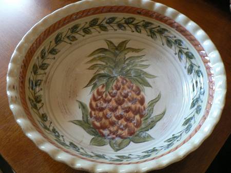Provincial Pineapple 12" Large Salad Serving Bowl