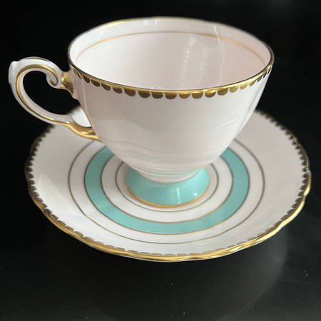 9348H Footed Cup & Saucer Set
