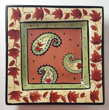 Lexi Green Accent Salad Plate