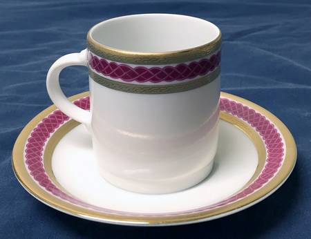 TIR704 Flat Demitasse Cup & Saucer Set
