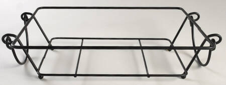 Birds of Paradise 11" Rectangular Baker-Metal Stand