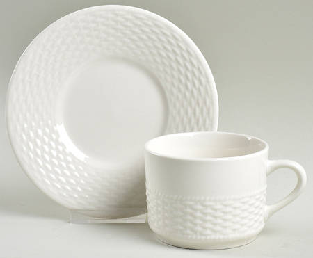 Capri Flat Cup & Saucer Set