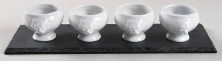 Capri Mini Lion Bowl Set (4 Bowls and Slate Tray)