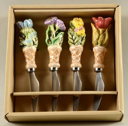 Alouette Collection, The Individual Canape Knife - Set of 4 Motifs