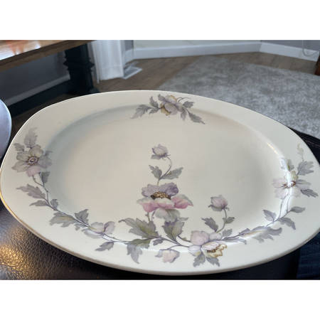 Pastel Poppy 12" Oval Serving Platter