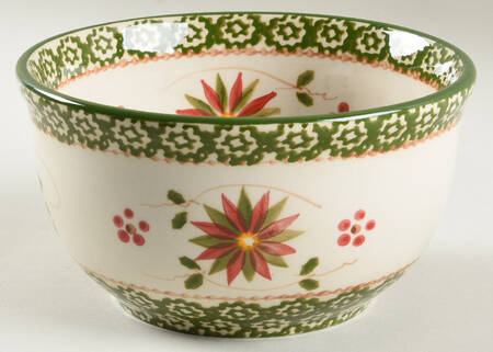 Old World Poinsettia 6" Mixing Bowl