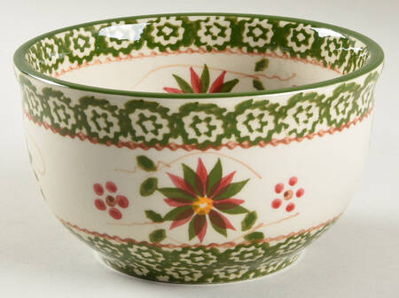 Old World Poinsettia 5" Mixing Bowl