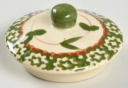 Old World Poinsettia Lid for Sugar Bowl