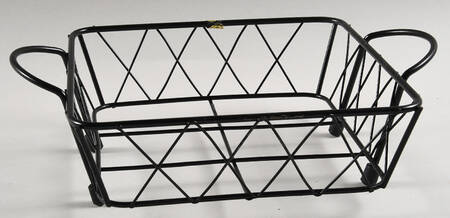 Old World Poinsettia Metal Stand for 7" Square Baker