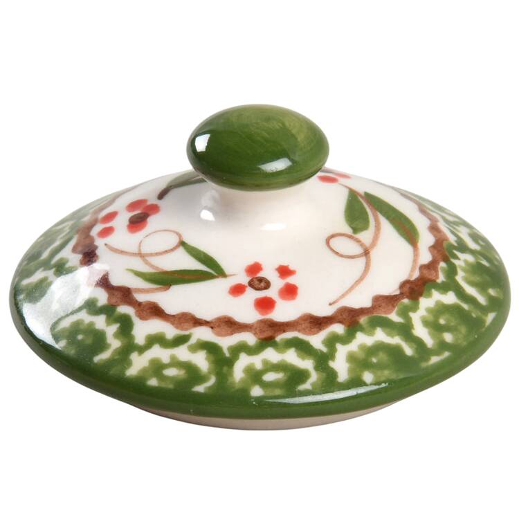 Old World Poinsettia Sugar Bowl No Lid