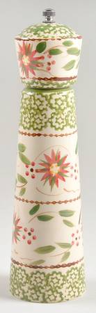 Old World Poinsettia Pepper Mill