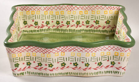 Tapestry Green 9" Square Baker