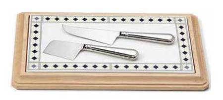 Diamant No 10 (3 Piece) Cheese Board & Knife Set