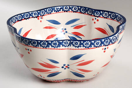 Old World Firework Fetti 10" Scalloped Bowl by Temp-Tations