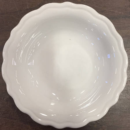 TEP34 (All White, Scalloped) Coupe Bread & Butter Plate