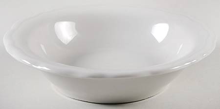 TEP34 (All White, Scalloped) Rim Cereal Bowl