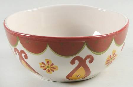 Puerto Rico Red Coupe Cereal Bowl