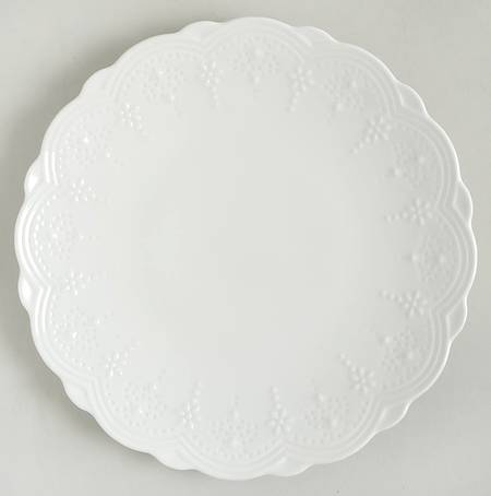 Valentina White Salad Plate