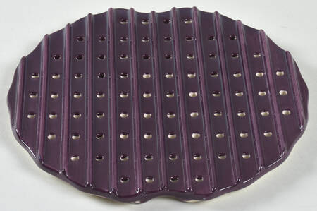 Floral Lace Eggplant Grill Insert for 9" Round Multifunction Baker