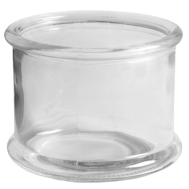 Floral Lace Eggplant Small Glassware Canister No Lid