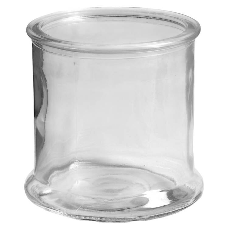 Floral Lace Eggplant Medium Glassware Canister No Lid