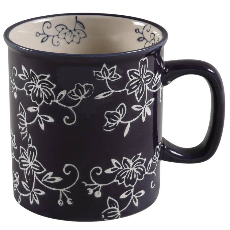 Floral Lace Eggplant Mug