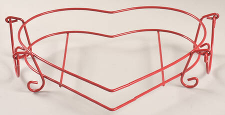 Floral Lace Romance Metal Stand for 11" Heart Shaped Baker