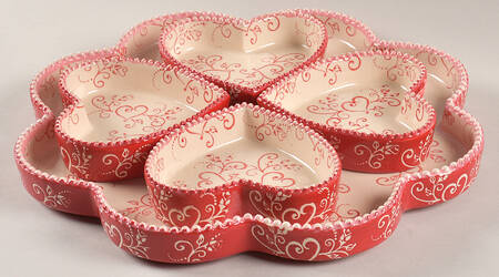 Floral Lace Romance (5 Pc) Brulee & Baker Set (4 RACBH5 & BKFS13)